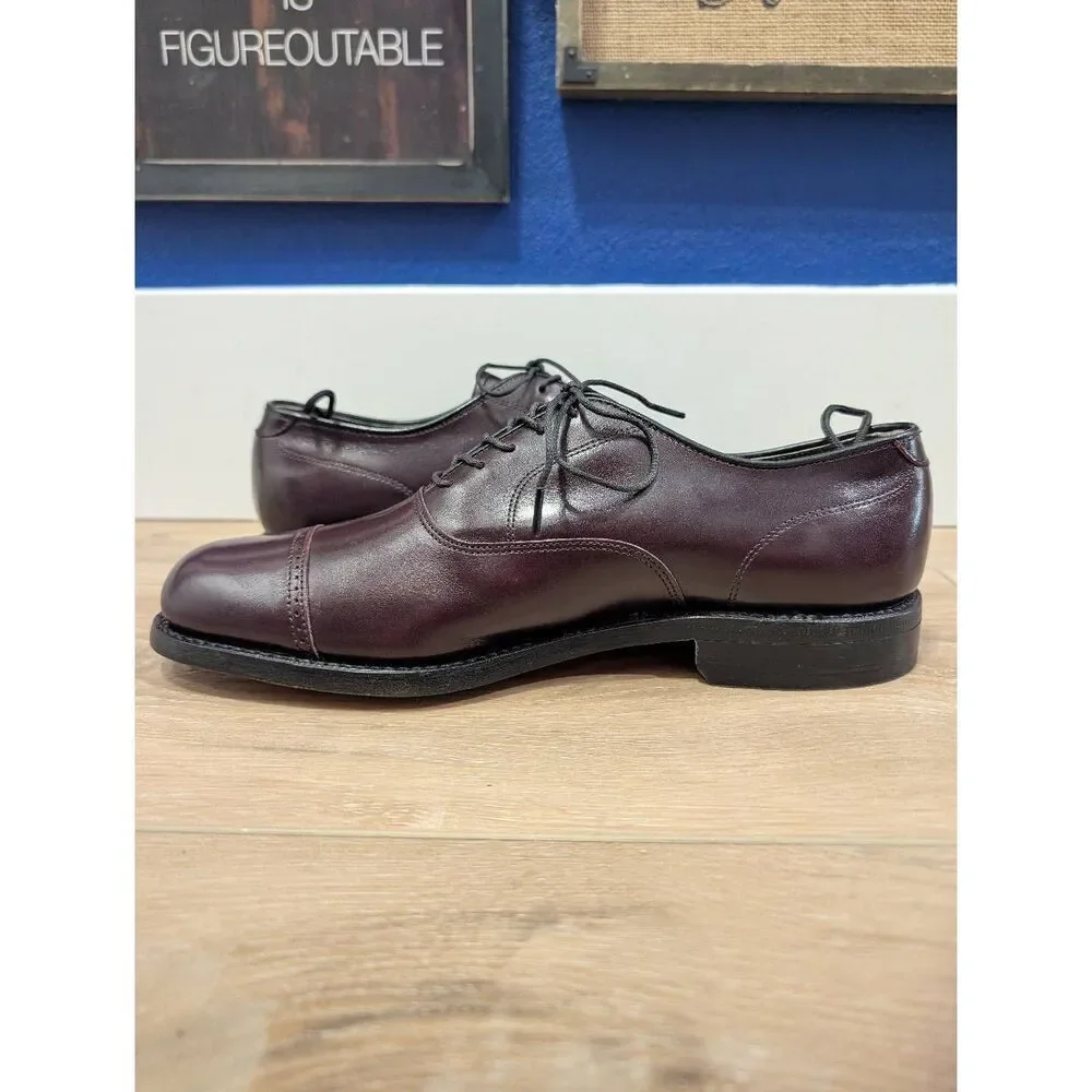 FootJoy Classics Cap Toe Oxford Dress Shoes Oxblood Leather 8.5D NWOB NOS USA